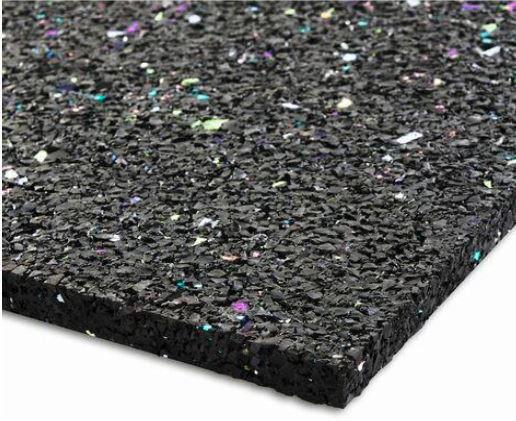 Antirutschmatte Antivibrations-Gummimatte - Schwarz, Basics, Kunststoff (60/60/1cm)