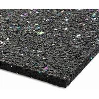 Antirutschmatte Antivibrations-Gummimatte - Schwarz, Basics, Kunststoff (60/60/1cm)