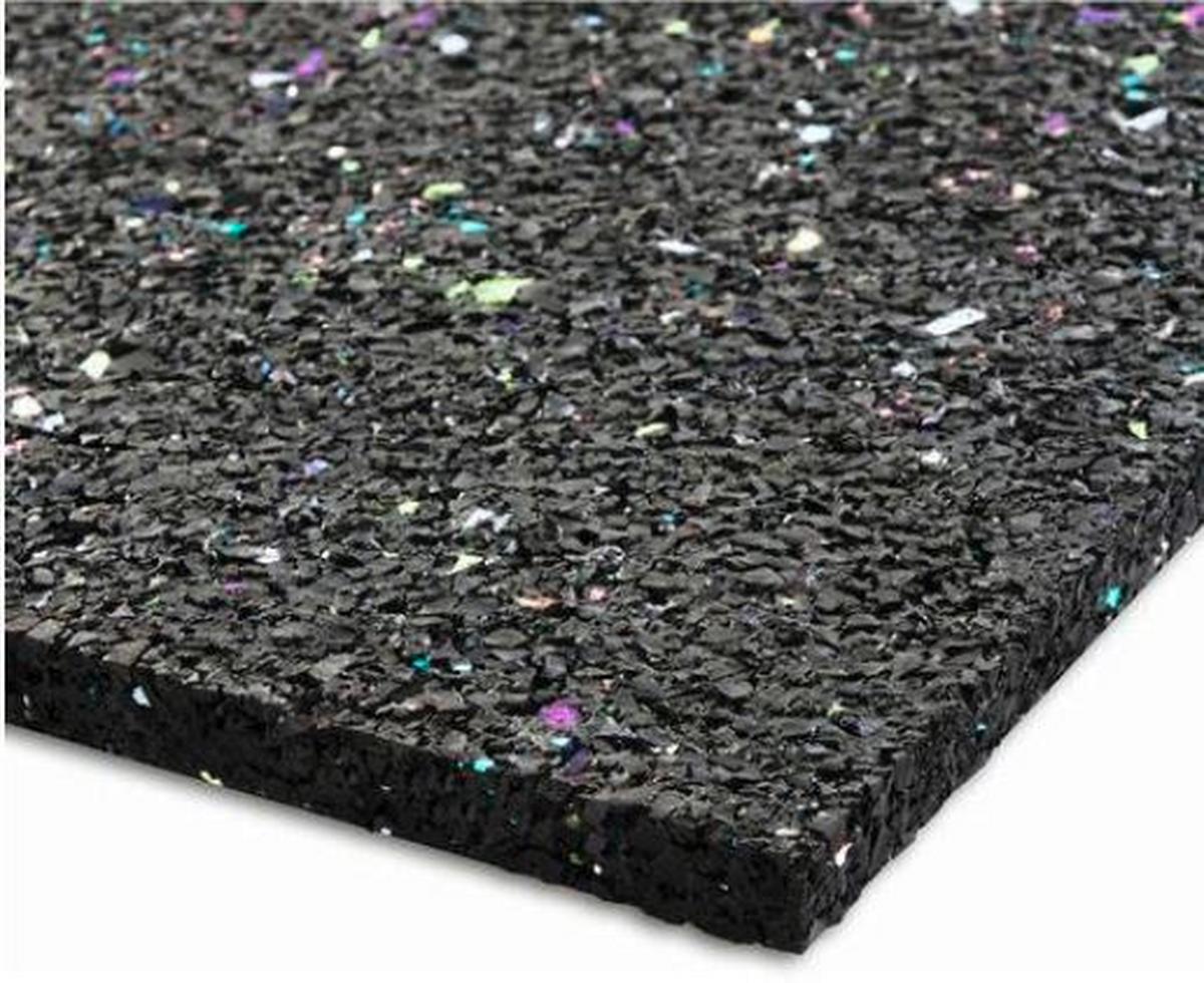 Antirutschmatte Antivibrations-Gummimatte - Schwarz, Basics, Kunststoff (60/60/1cm)