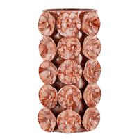 Vase Pot Drop Dunkelrot B: 12,5 Cm - Dunkelrot, Basics, Metall (12,5/24/12,5cm)