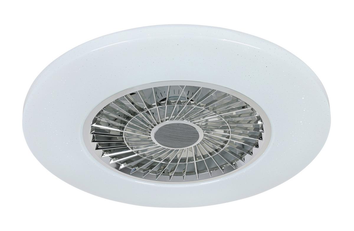 STROPNÉ LED SVIETIDLO LUFTIKU - biela/chrómová, Konventionell, kov/plast (58/14,5cm) - Premium Living