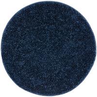 Hochflor Teppich Blau Steve Rund Ø 67 cm - Blau, Basics, Textil (67cm) - Luca Bessoni
