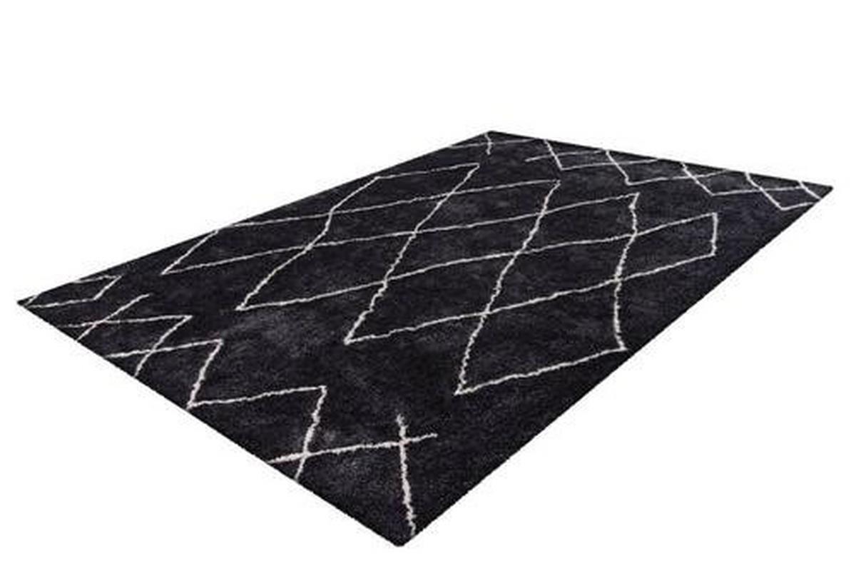 Hochflor Teppich Anthrazit Orlando 160x230 cm - Anthrazit, Design, Textil (160/230cm) - Kayoom