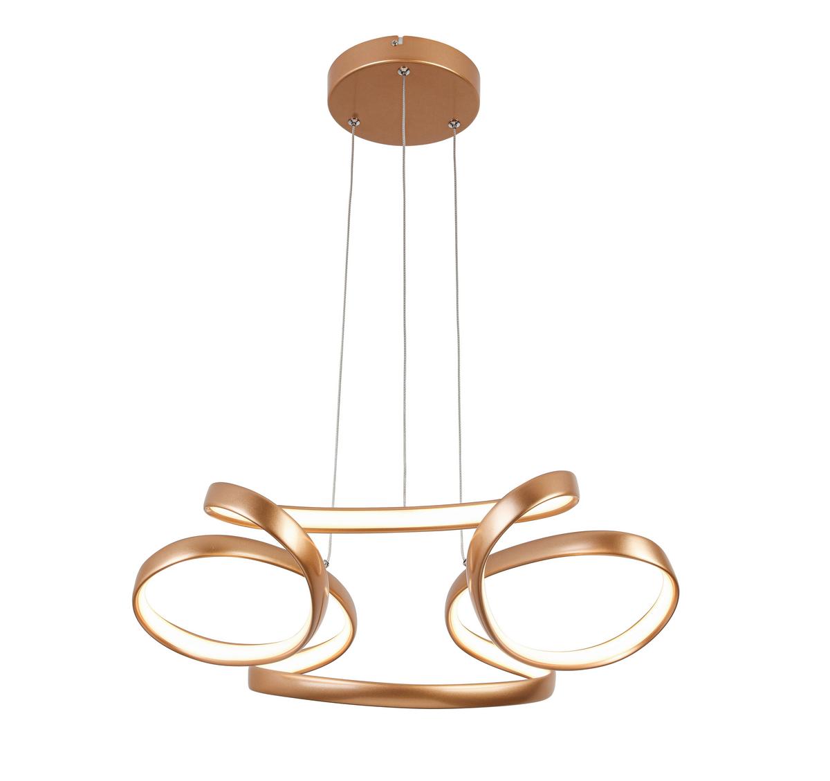 ZÁVESNÉ LED SVIETIDLO JOSEM2 - cappuccino, Modern, kov/plast (60/120cm) - Premium Living