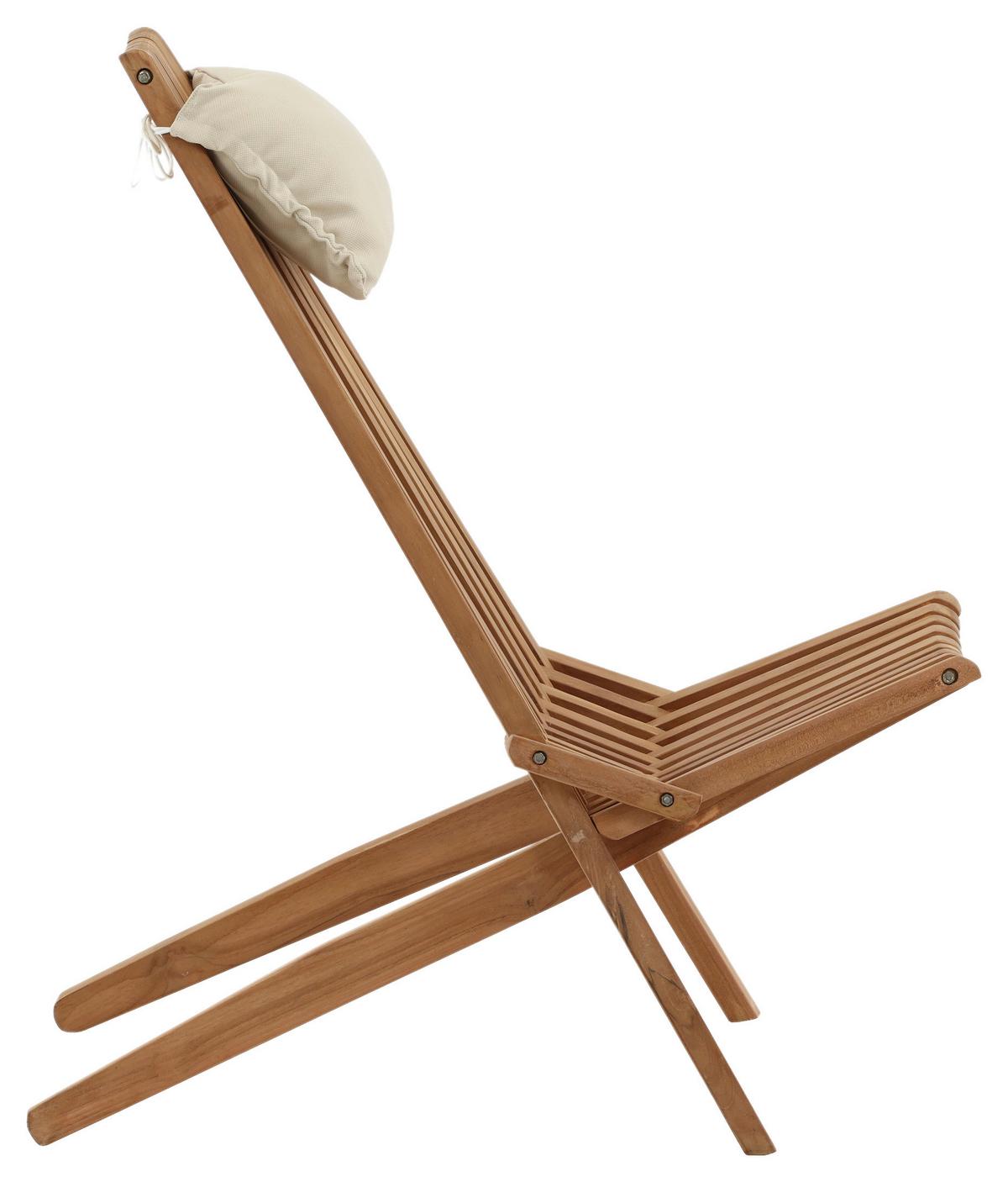 Loungesessel Kenya - Goldfarben, KONVENTIONELL, Holz (86/100/68cm) - Gardenson