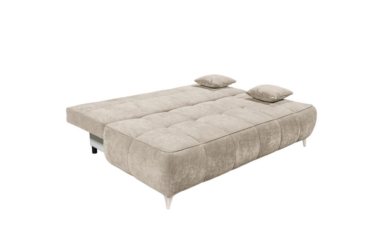 Schlafsofa Elisa Beige, Schlaffunktion - Kaschmir/Beige, MODERN, Textil (215/96/106cm) - MID.YOU