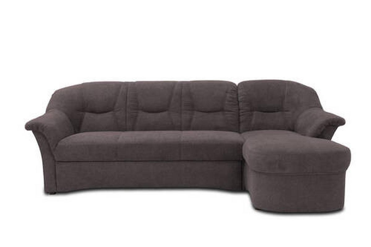 Ecksofa Sarafina - Greige/Schwarz, KONVENTIONELL, Textil (232/146cm) - MID.YOU