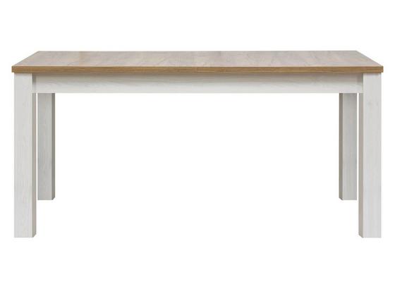 Jedálenský Stôl Noto - biela, Romantický / Vidiecky, drevo (160-200/76/90cm) Jedálenský Stôl Noto - biela, Romantický / Vidiecky, drevo (160-200/76/90cm)