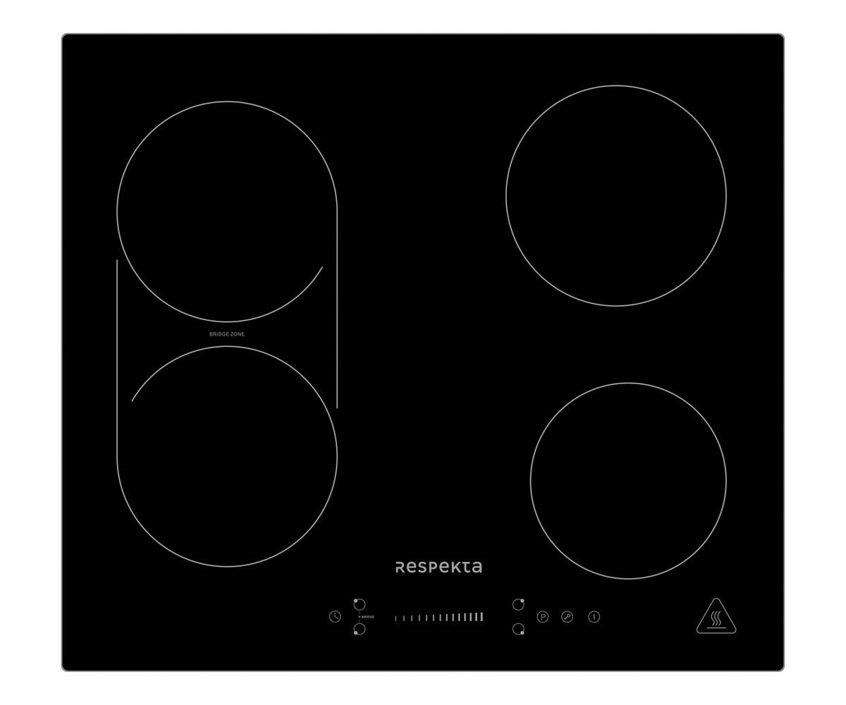 Einbauherd-set B: 59,5 Cm Induktion/ Autark - Edelstahlfarben/Schwarz, Trend, Glas/Metall (59,5/59,5/56,5cm) - Respekta