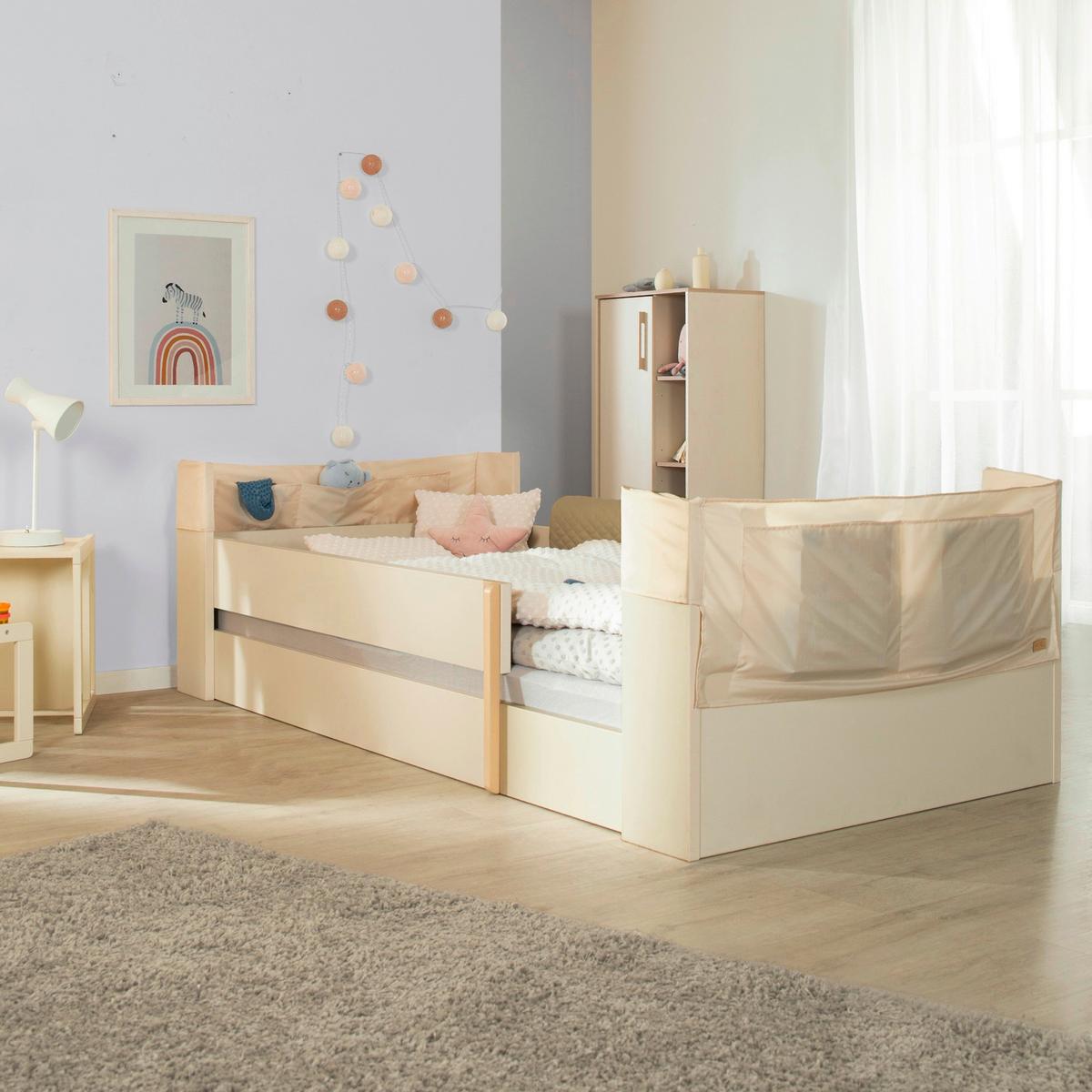Bett Flexi Grow Toodler Kashmir, Lf 90x200cm - Kaschmir, KONVENTIONELL, Holzwerkstoff (90/200cm) - Roba
