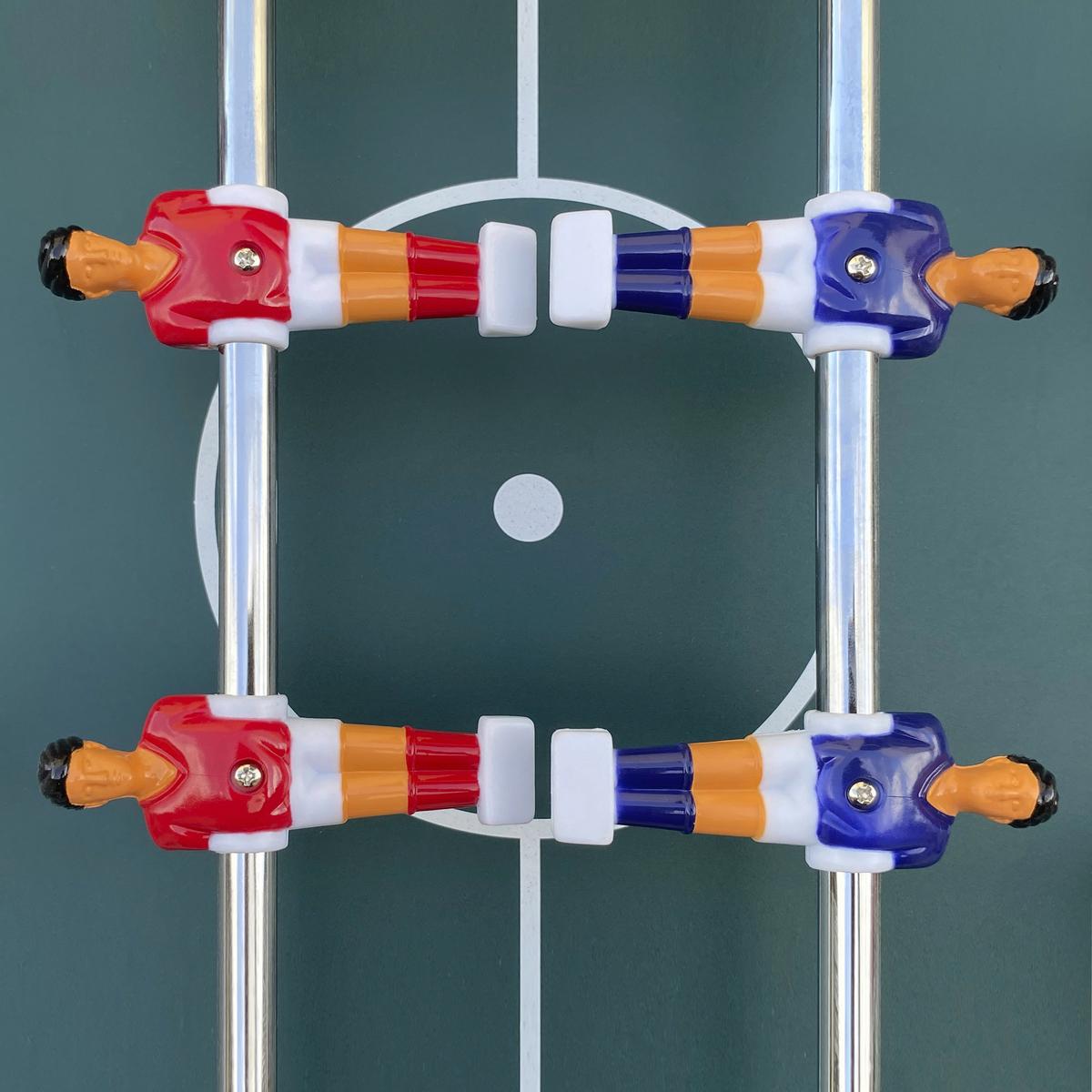 Tischfußball Holz Schwarz 2 Bälle, klappbar - Schwarz, KONVENTIONELL, Holz (61/81/122cm) - Ambia Garden