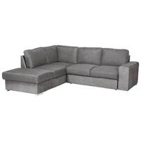 Ecksofa Mit Schlaffunktion Eddi Inkl. Bettkasten Grau - Chromfarben/Grau, KONVENTIONELL, Textil (213/248cm) - MID.YOU