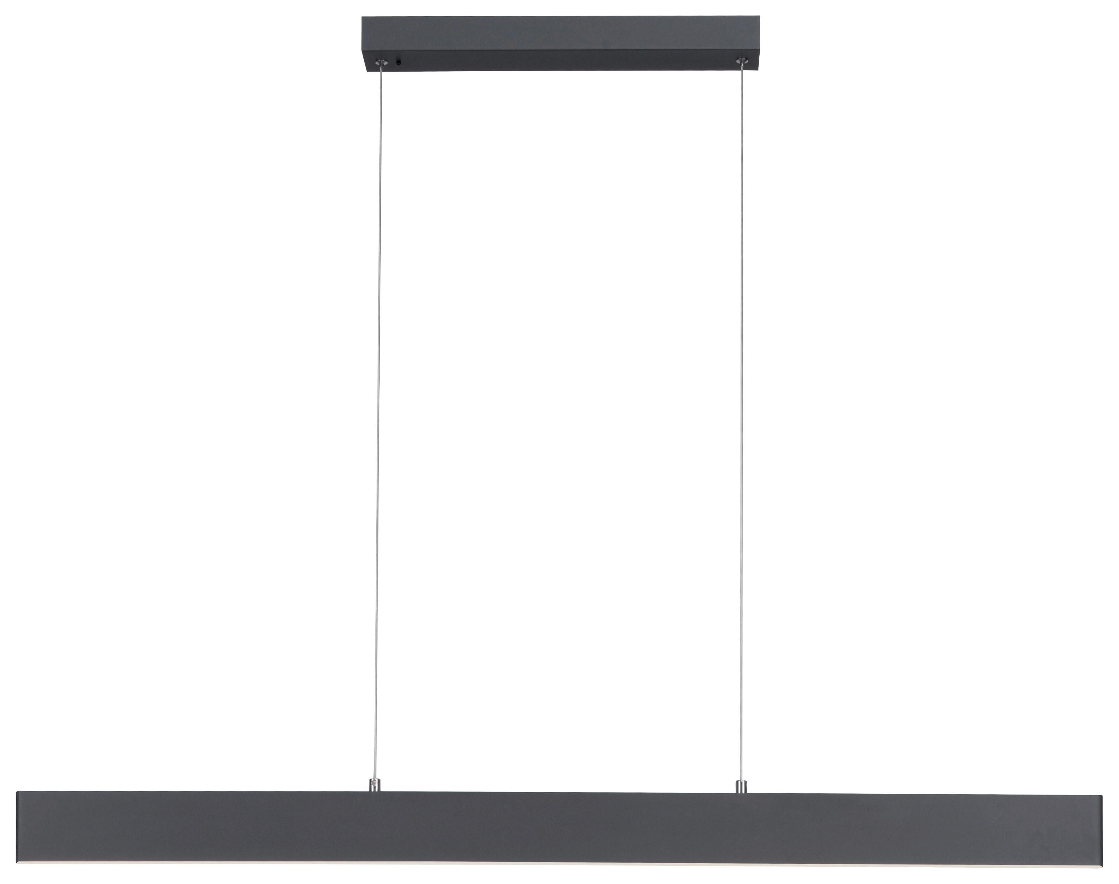 LED-Hängeleuchte 11548-13 - Anthrazit, Design, Kunststoff/Metall (121/6/120cm)
