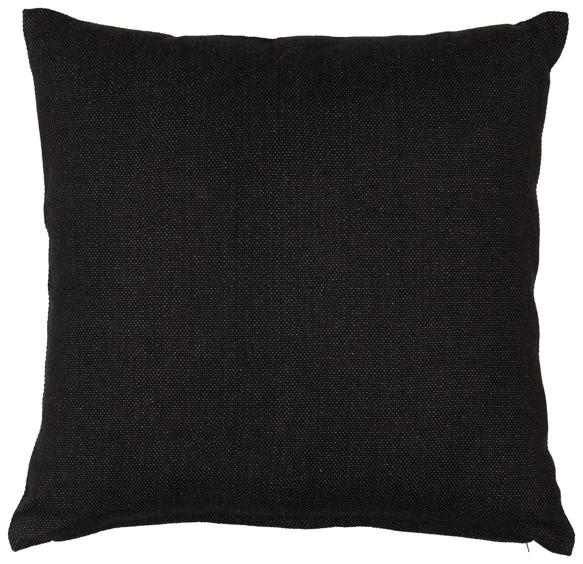 DEKORAČNÍ POLŠTÁŘ Chris, 50/50cm, černá - černá, Moderní, textil (50/50cm) - Premium Living
