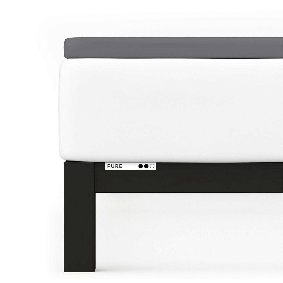 Boxspring-spannleintuch Pure Boxspring - Grau, Basics, Textil (90-100/190-220cm) - Schlafgut