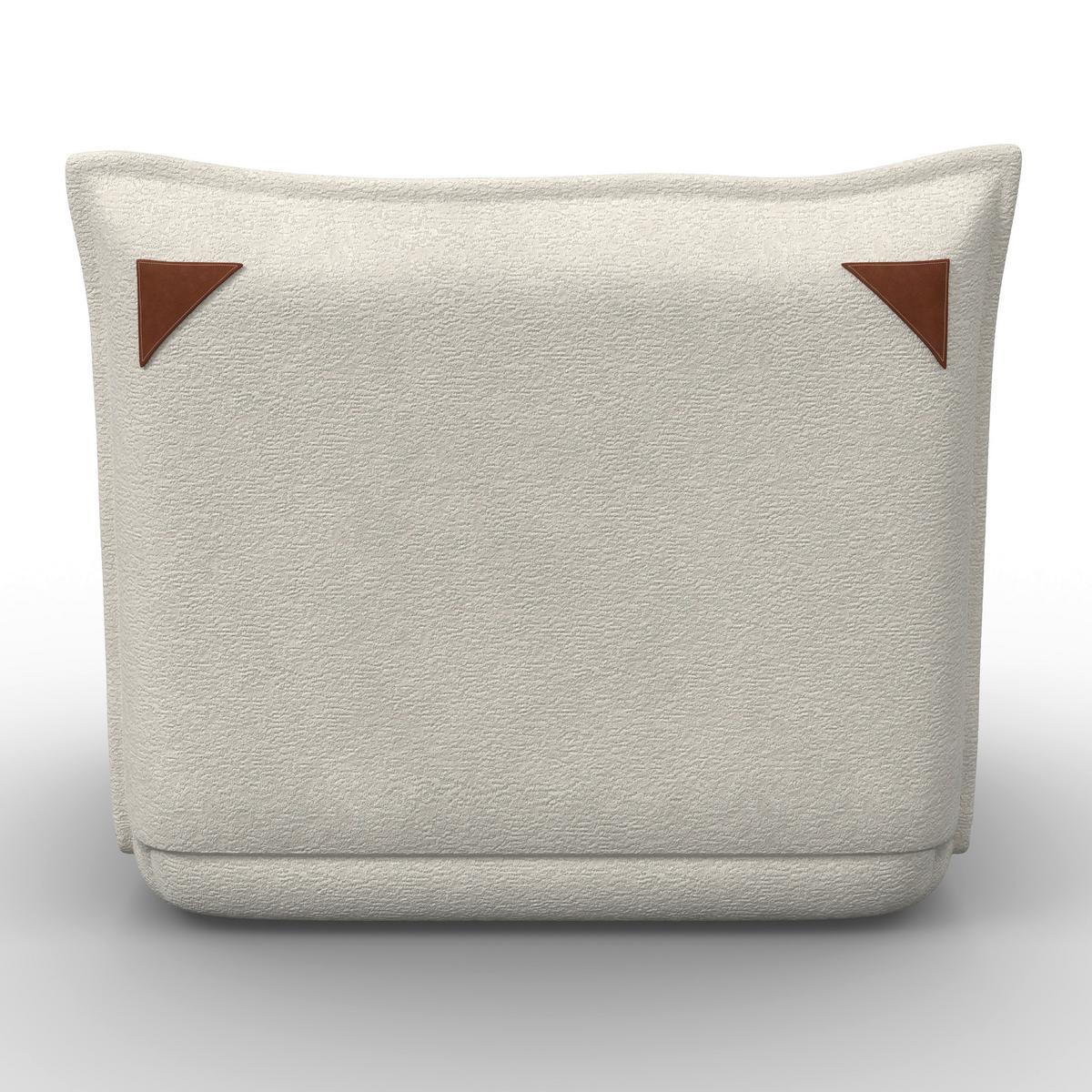 Rozkladacie kreslo MACY, biela, max. 120 kg - biela, Modern, kov/textil (83/35/65cm) - Bessagi Home