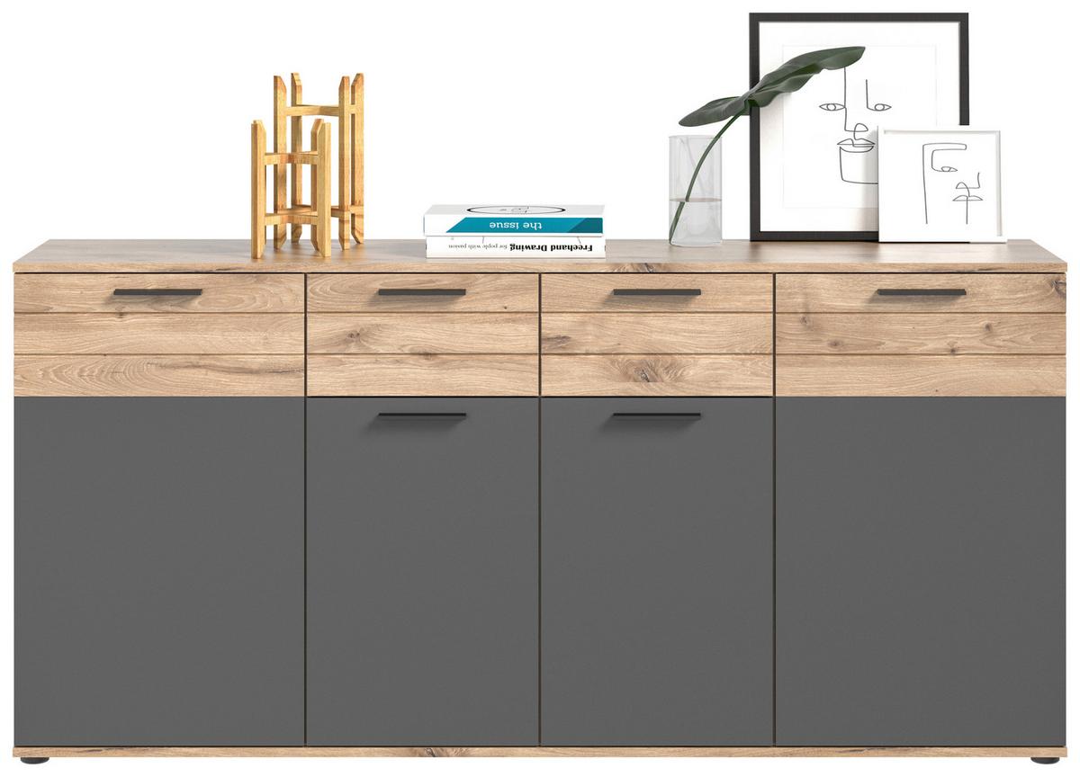 Mason B: 180 Cm Nox Oak Mason - Holzwerkstoff (180/87/40cm) - MID.YOU