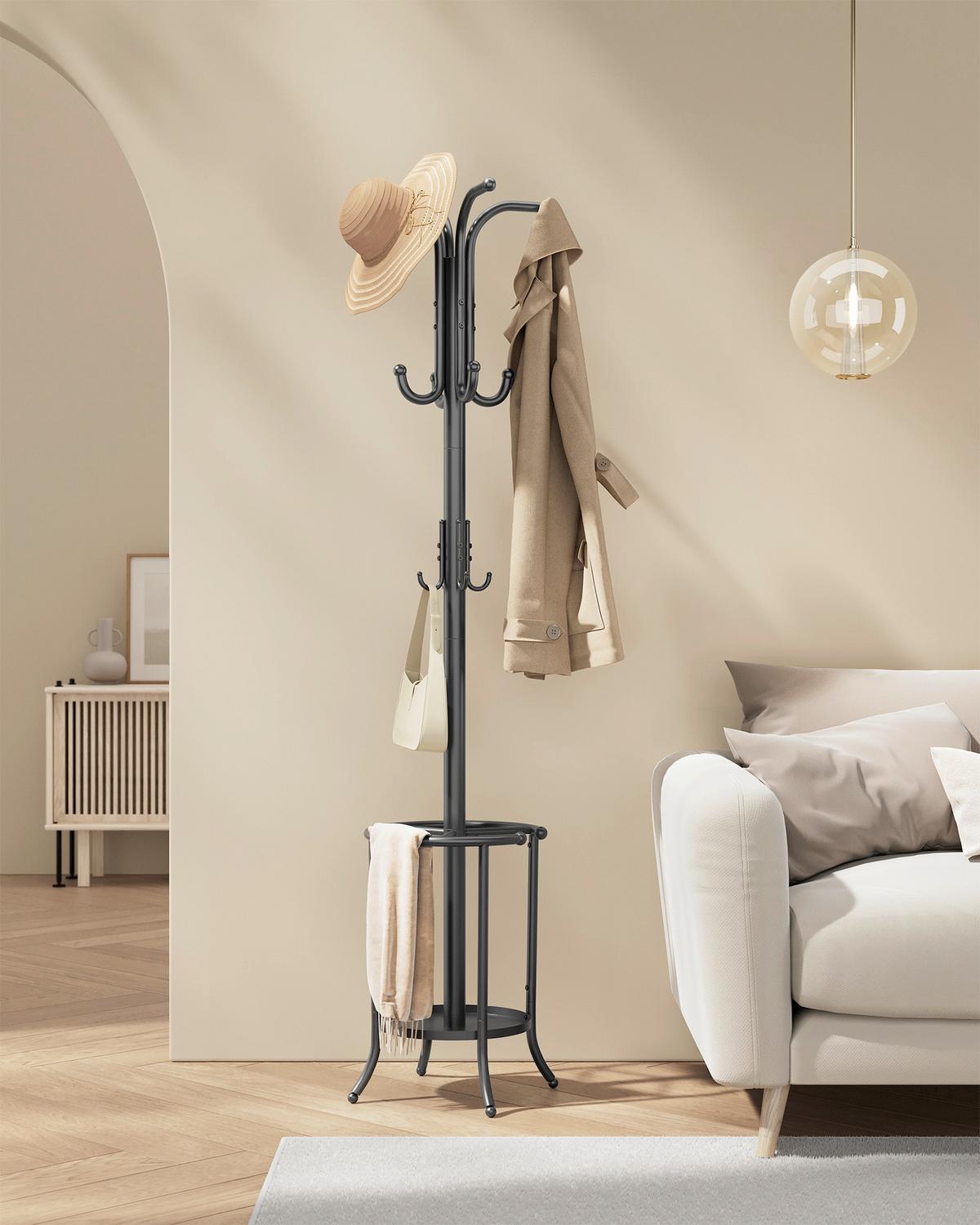 Kleiderständer Schwarz B: 40cm - Schwarz, Basics, Metall (40/175/40cm)