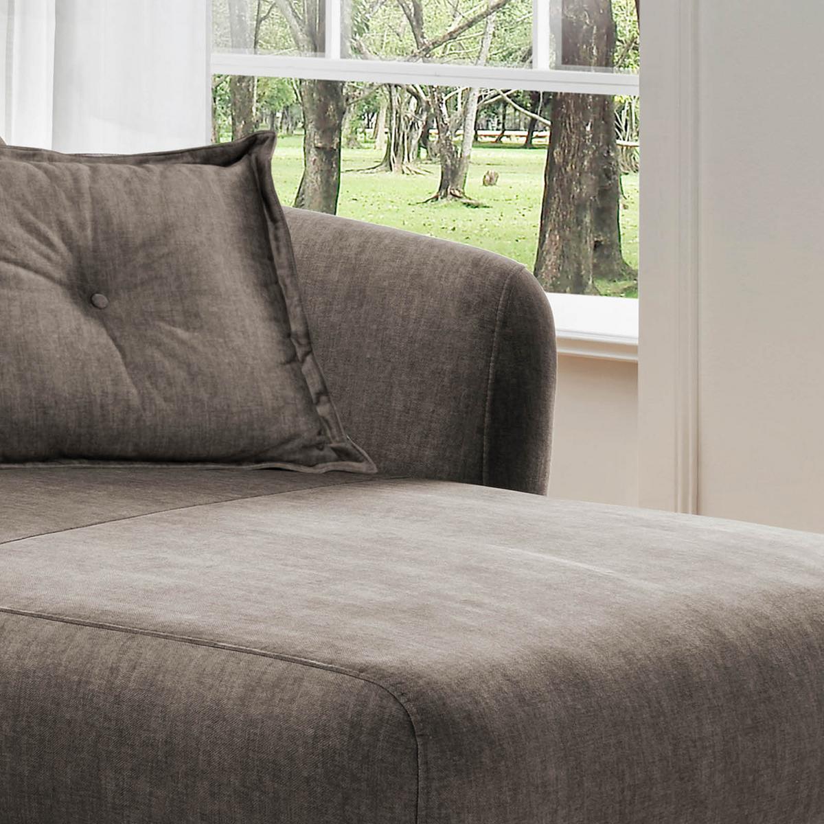 Ecksofa Baggio Braun S: 277/162 cm - Buchefarben/Braun, MODERN, Holz/Textil (277/94/162cm) - Livetastic