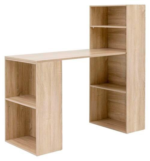 Computertisch + Regal B 120cm H 120cm Sonoma Eiche Dekor