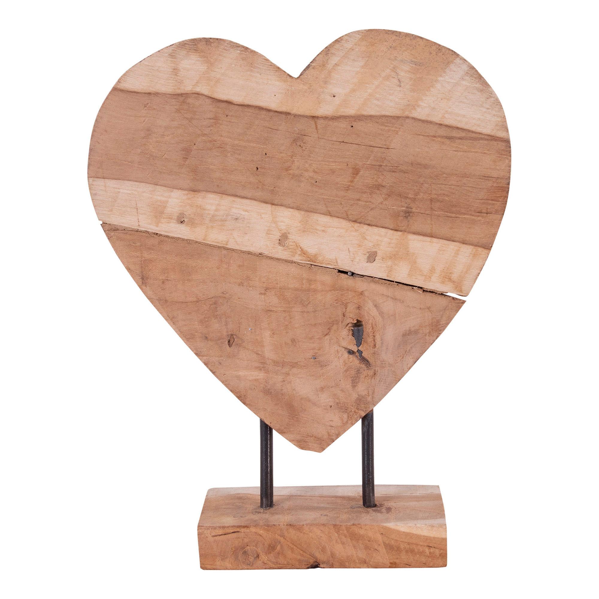 Dekoherz Almada Braun H: 30 Cm - Braun, Design, Holz (30cm)