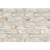 Vliestapete Holzoptik - Beige/Braun, ROMANTIK / LANDHAUS, Papier (368/248cm)