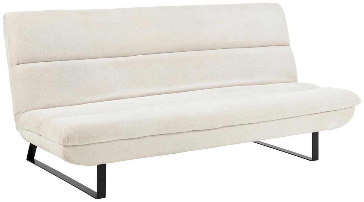 Schlafsofa Arbonne - Beige/Schwarz, KONVENTIONELL, Textil (200/91/124cm) - MID.YOU