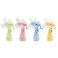 Handventilator Dominik - Blau/Pink, KONVENTIONELL, Kunststoff (10/19cm) - Ondega