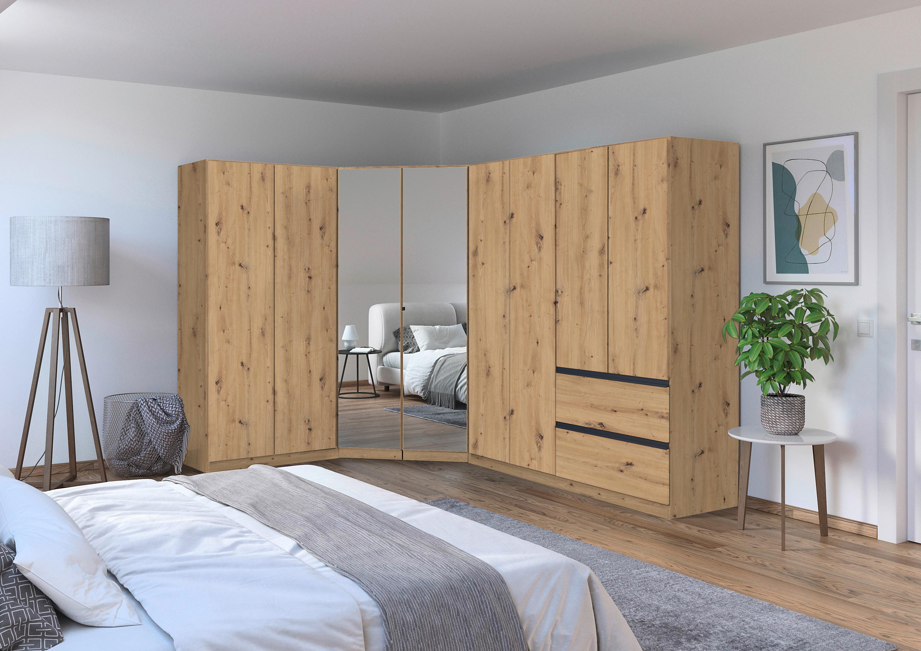 Eckkleiderschrank Costa Eiche Artisan Dekor - Eiche Artisan, MODERN, Holzwerkstoff (208/197/298cm) - Rauch Möbel