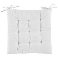 PODUŠKA NA SEDENIE Lola, 40/40/4cm, sivobiela - prírodná farba, Konventionell (40/40/4cm) - Mömax