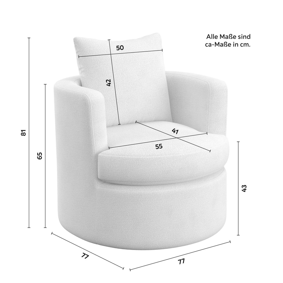 Relaxačné kreslo MARIETA, sivobéžová ženilka, max.140 kg - čierna/sivobéžová, Modern, kov/drevo (77/81/77cm) - Bessagi Home