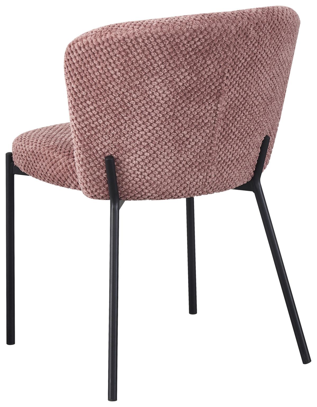 Židle EMILY růžová - růžová/pink, Lifestyle, kov/dřevo (55/79/59cm) - Mömax