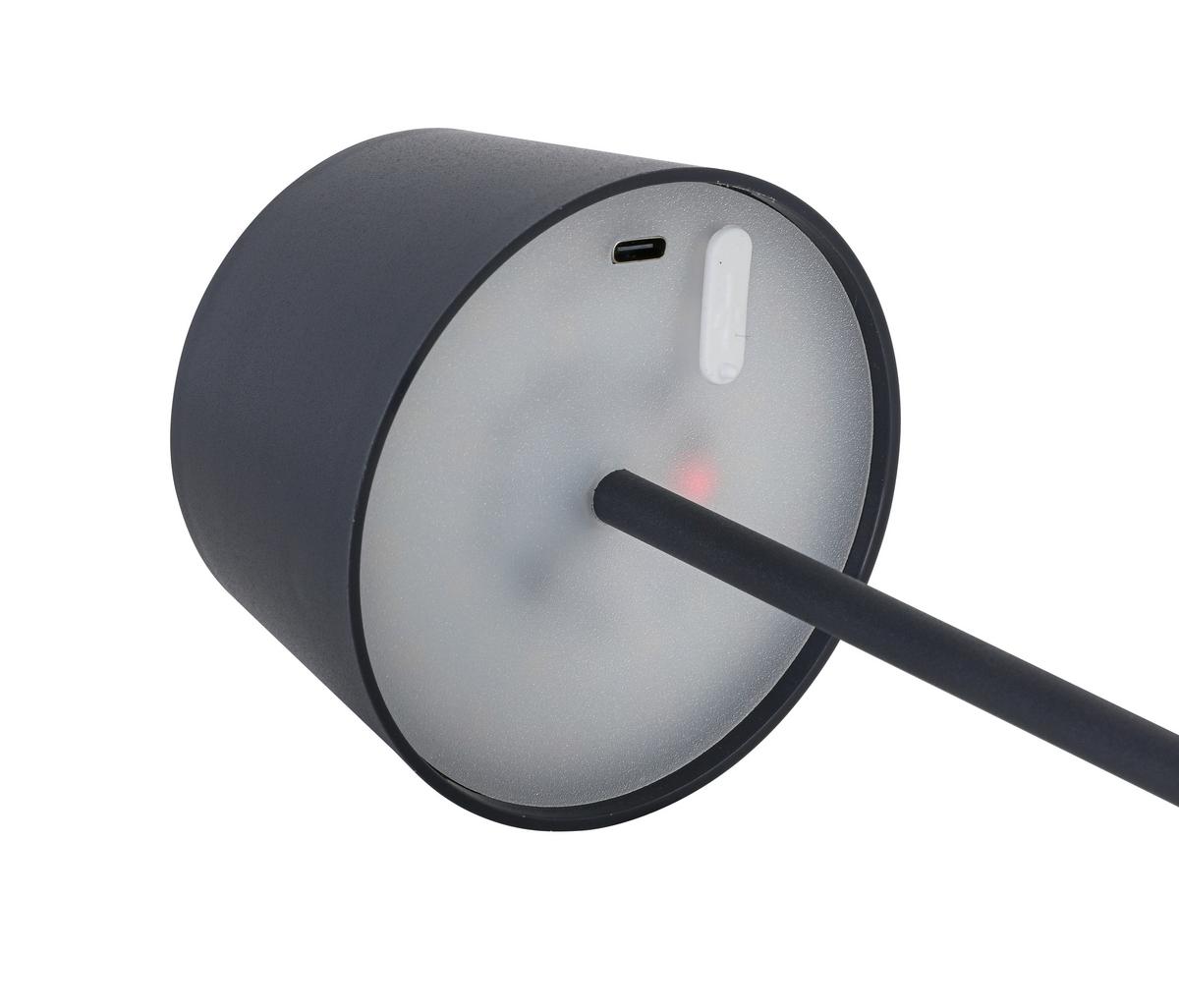 SOLÁRNÍ SVÍTIDLO ZITZ - antracitová, Konvenční, kov/plast (9/25cm) - Mömax