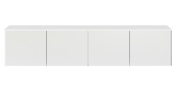 Aufsatzschrank 181 cm Max Alpinweiß - Weiß Hochglanz/Weiß, KONVENTIONELL, Holzwerkstoff (181/39/54cm) - James Wood