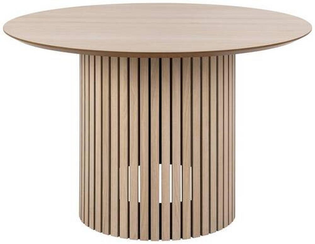 Esstisch Linley Eichefarben B: 120 cm - Eichefarben/Weiß, Trend, Holz/Holzwerkstoff (120/120/75cm) - MID.YOU