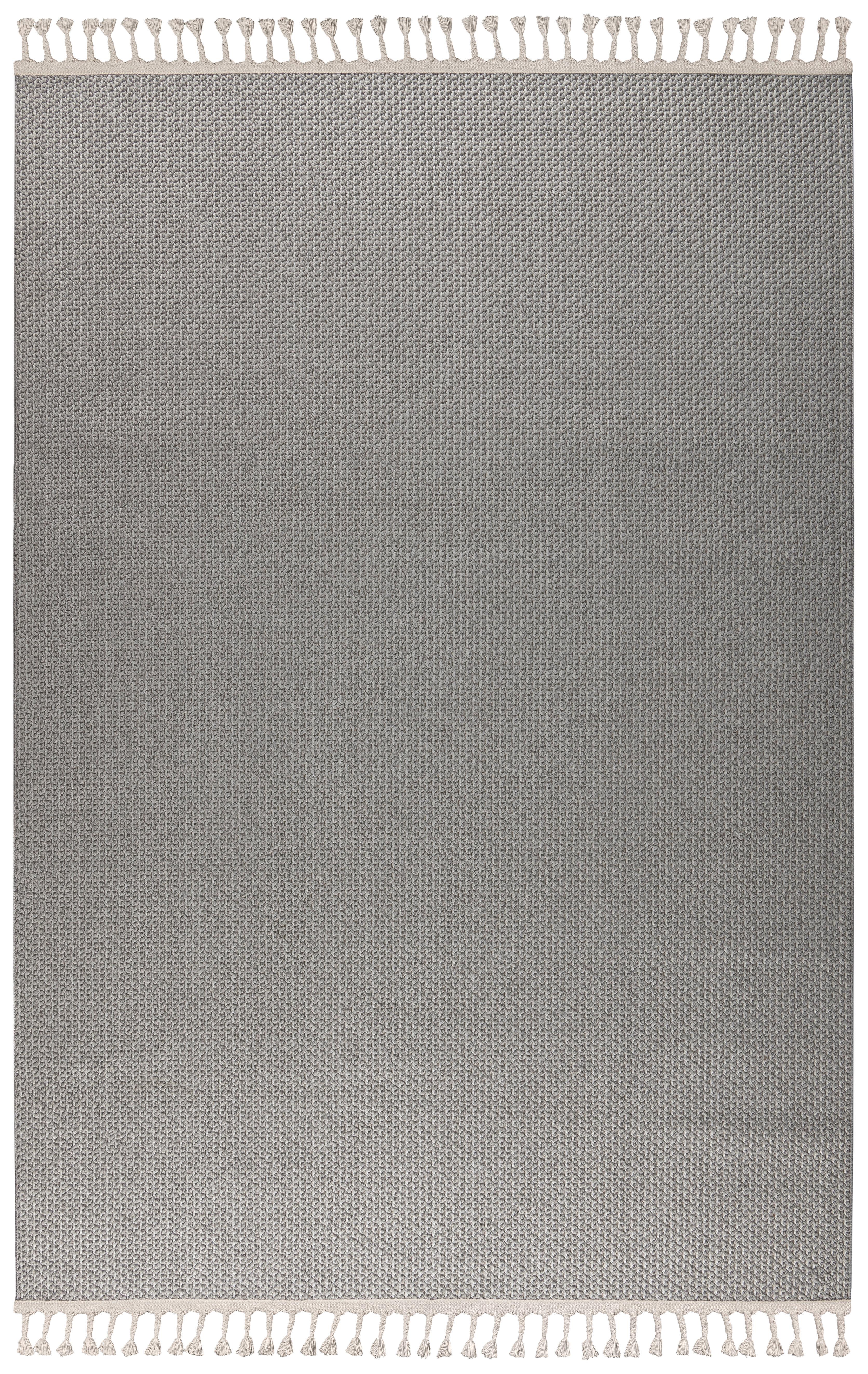 Flachwebteppich Dias - Grau, ROMANTIK / LANDHAUS, Textil (80/150cm) - James Wood