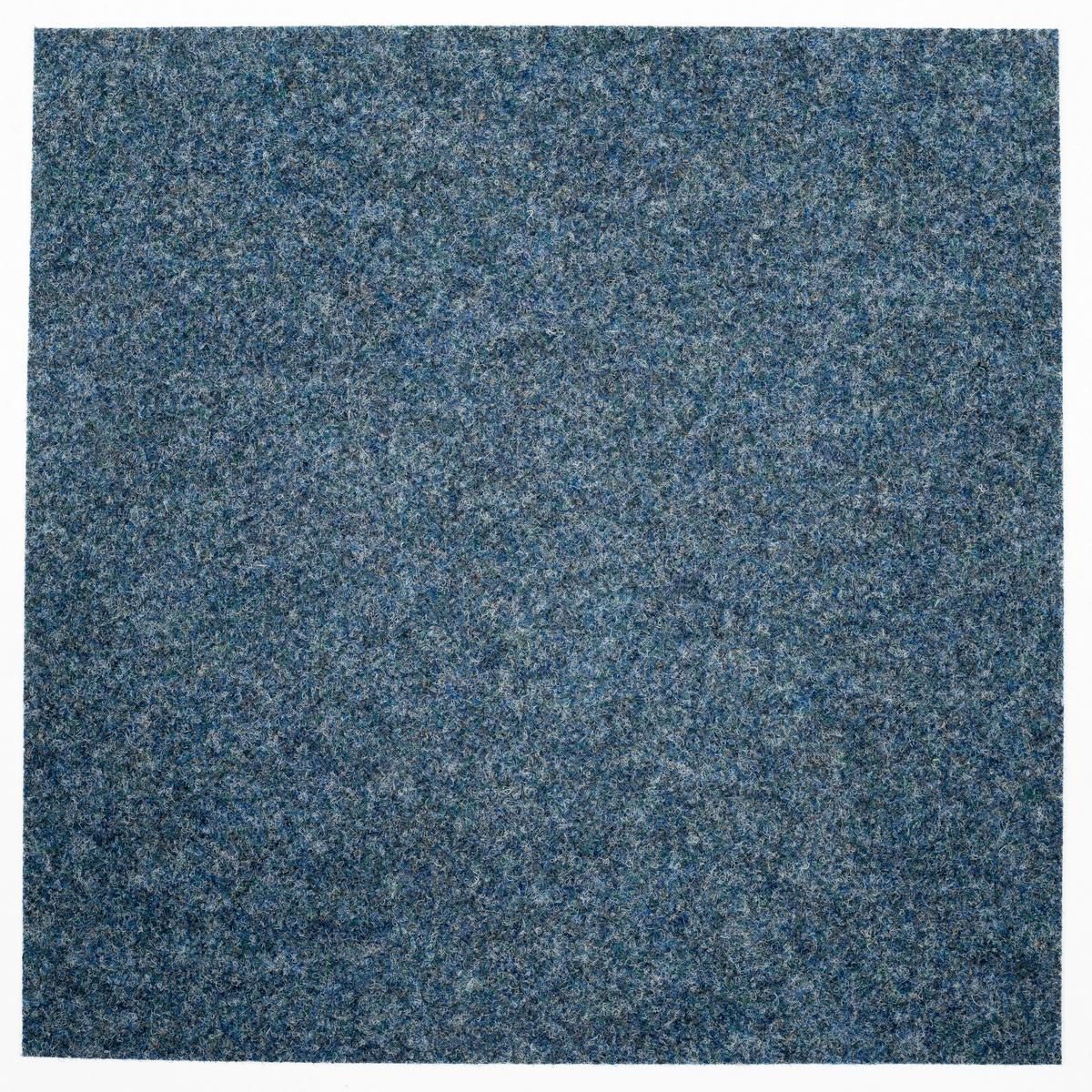 Teppichfliese Blau Merlin 50x50 cm Florhöhe 5,5 mm - Blau, Basics, Textil (50/50cm)
