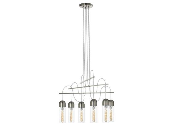 LED-Hängeleuchte Zacharo - Klar/Nickelfarben, MODERN, Glas/Metall (70/150cm) LED-Hängeleuchte Zacharo - Klar/Nickelfarben, MODERN, Glas/Metall (70/150cm)