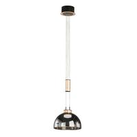 Led-pendelleuchte 61013 Avignon - Schwarz, KONVENTIONELL, Glas/Metall (25/115-170cm) - Fischer & Honsel