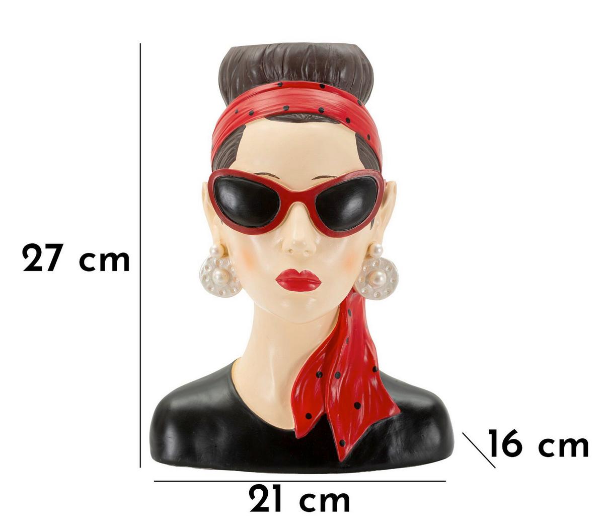 Skulptur Kunststoff, Multicolor - Basics, Kunststoff (21/27/16cm)