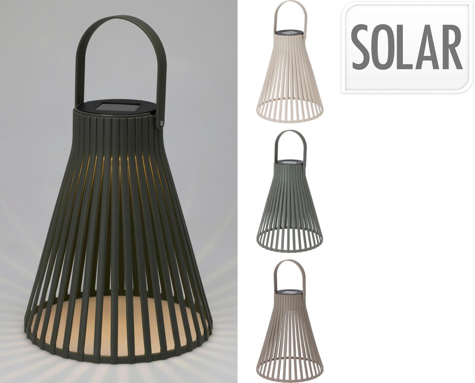 SOLARLEUCHTE CX2100750 - Taupe/Dunkelgrün, Basics, Kunststoff (20/20/24cm)