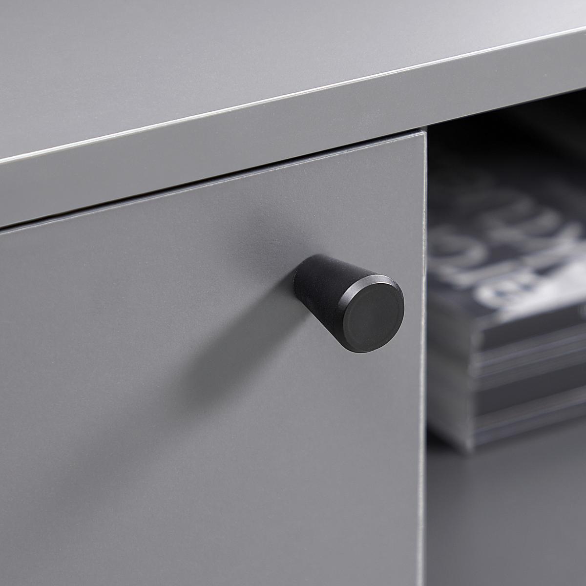 TV komoda PURE - šedá, Design, kompozitní dřevo (138/50/40cm) - Premium Living