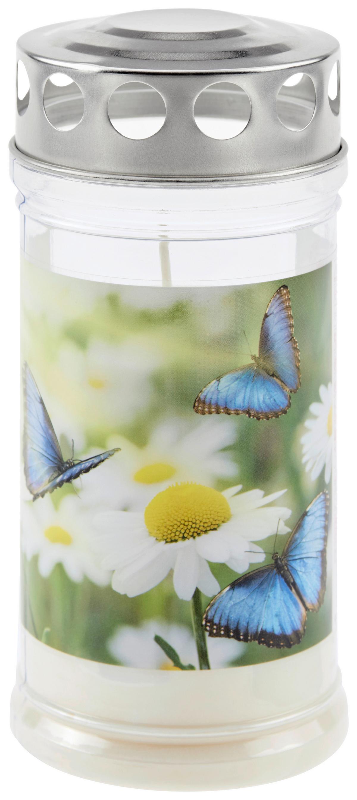 Grablicht Multicolor Dxh: 8,5/17 Cm - Multicolor/Weiß, KONVENTIONELL (17cm)