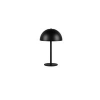 Akku-Tischleuchte Munoz Schwarz D: 13 cm - Schwarz, Trend, Metall (13/21cm)