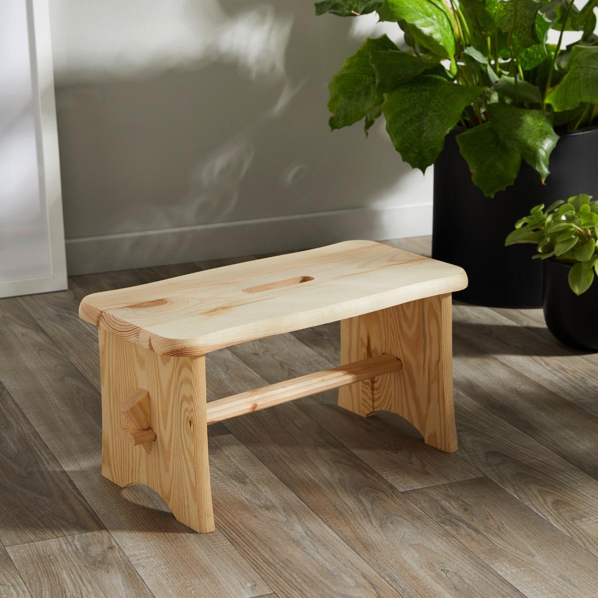 Hocker Holzi - Kieferfarben, Basics, Holz (39/20/20cm)