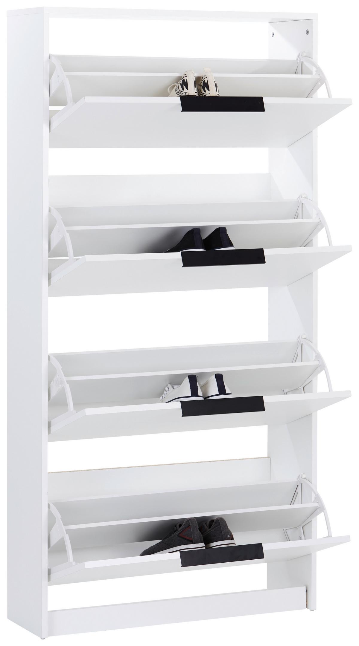 Cipősszekrény Anna 01 - fehér, Modern, faalapú anyag (79/162,3/25cm)