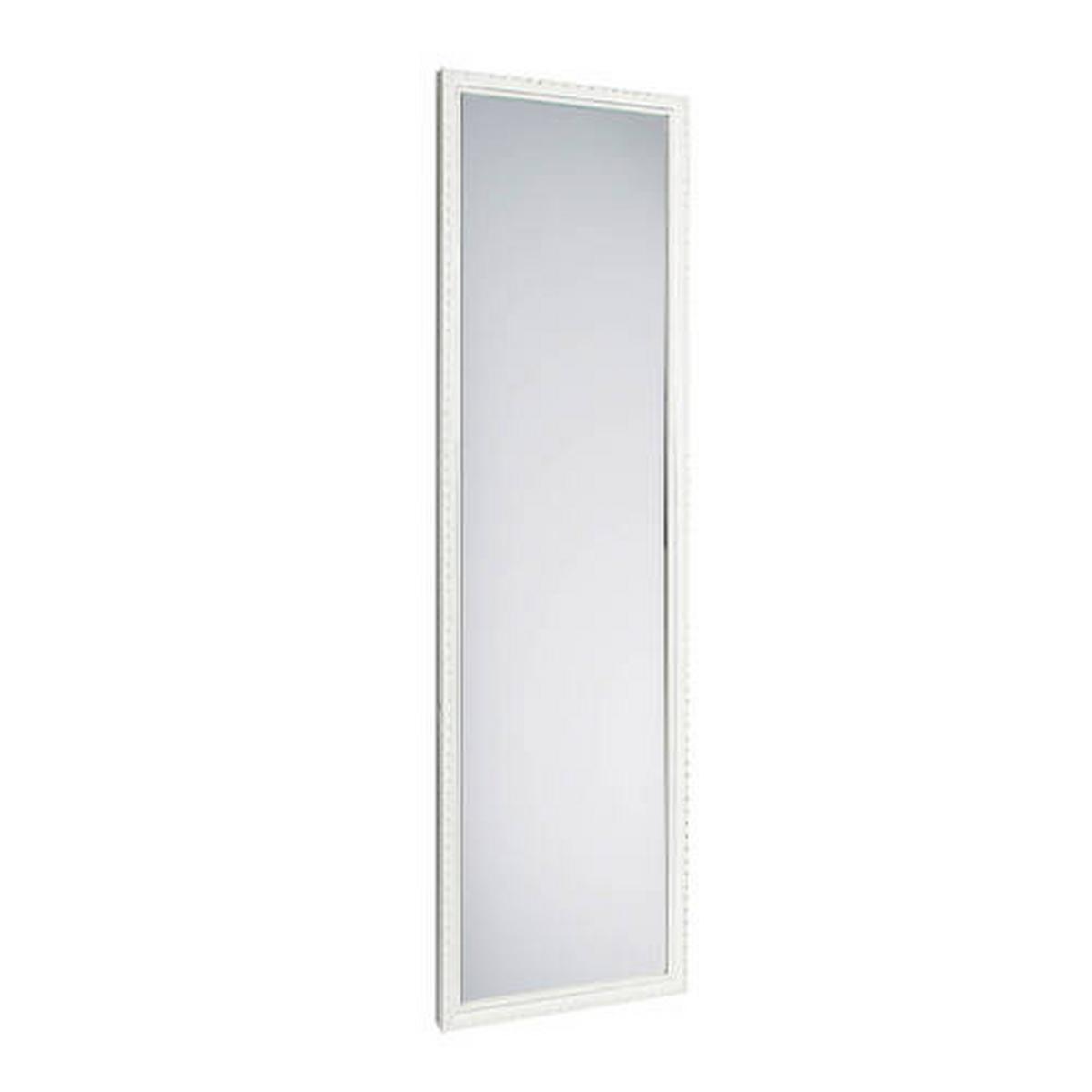 ZRKADLO LORELEY - biela, Lifestyle, drevo/sklo (35/125cm) - Mömax