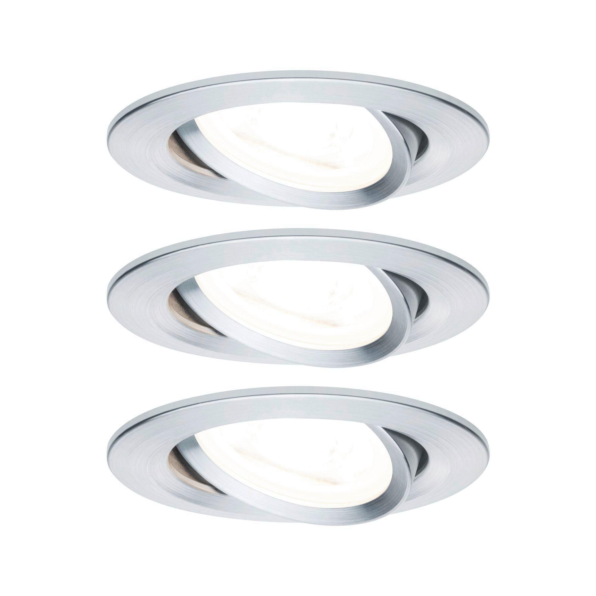 Deckenleuchte 3er-Set Ø 8,4 cm 1-Flammig, rund - Basics (8,4cm) - Paulmann