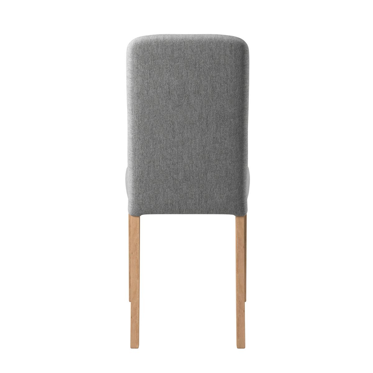 Stuhl Emma Ii - Eichefarben/Grau, KONVENTIONELL, Holz/Textil (43/91/58cm)