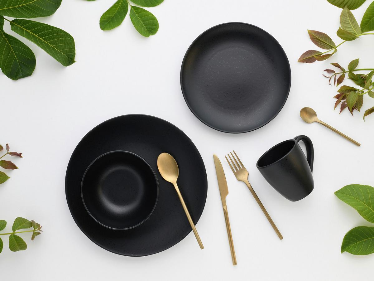 Kombiservice Magic Black Coup 8--Teilig., Schwarz - Schwarz, Basics, Keramik - Creatable